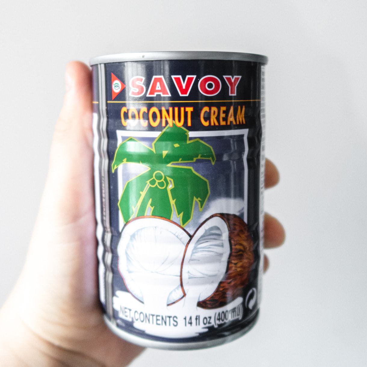 A can of Savoy Brand Coconut cream