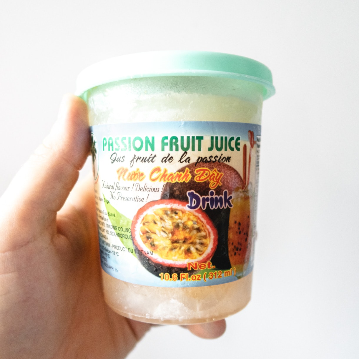 Frozen passion fruit juice