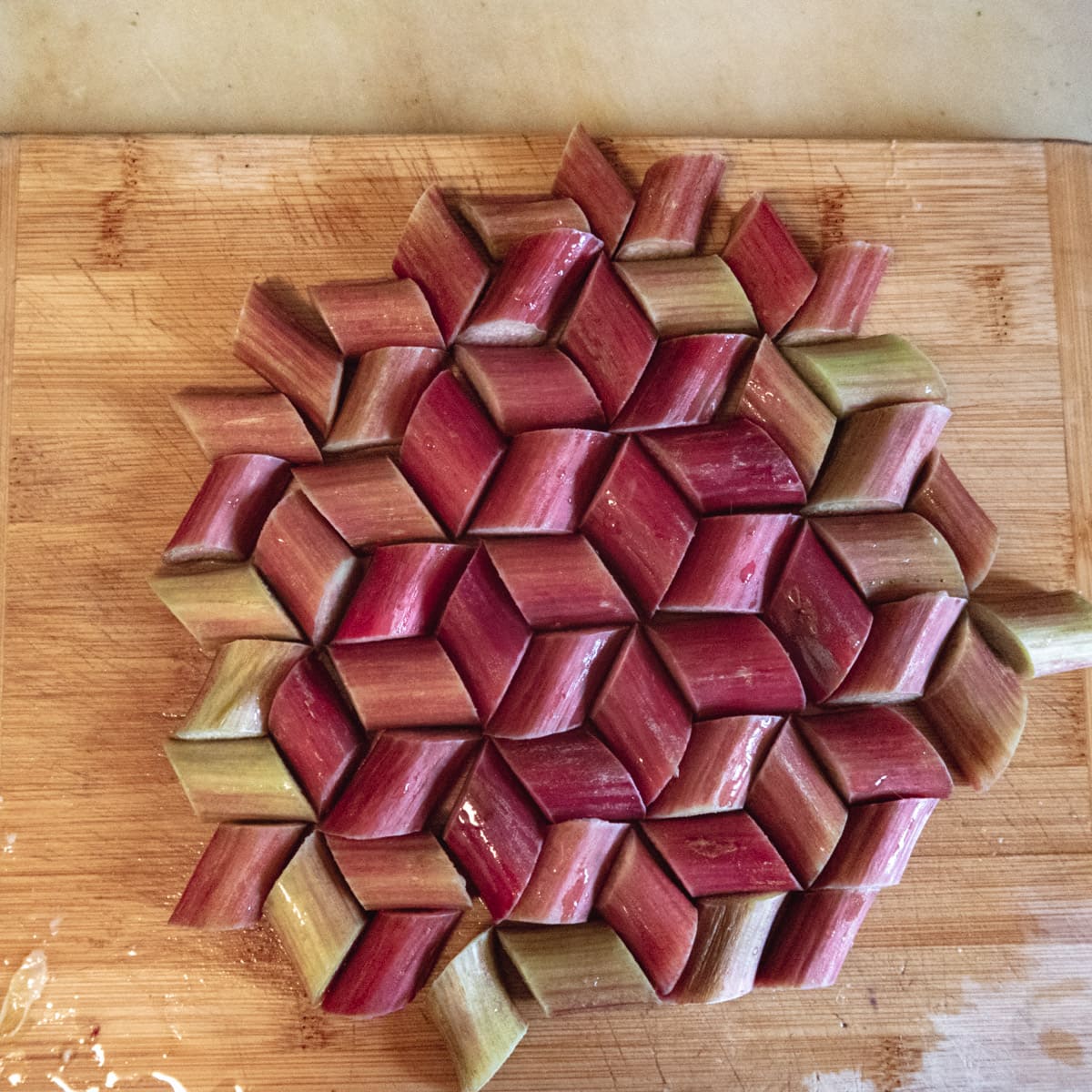 raw tart that is filled with frangipane cream