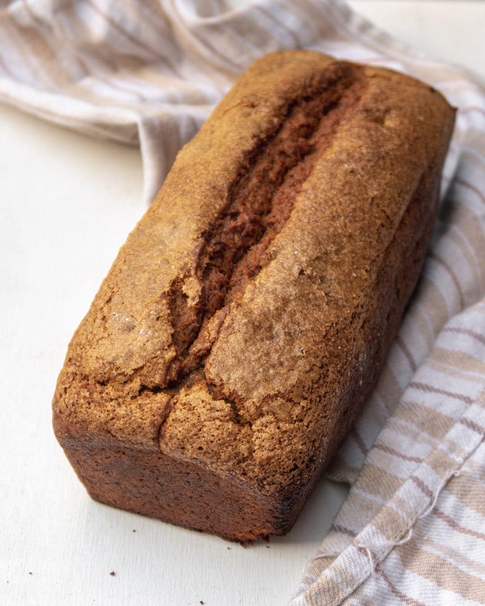 unfrosted pumpkin loaf cake