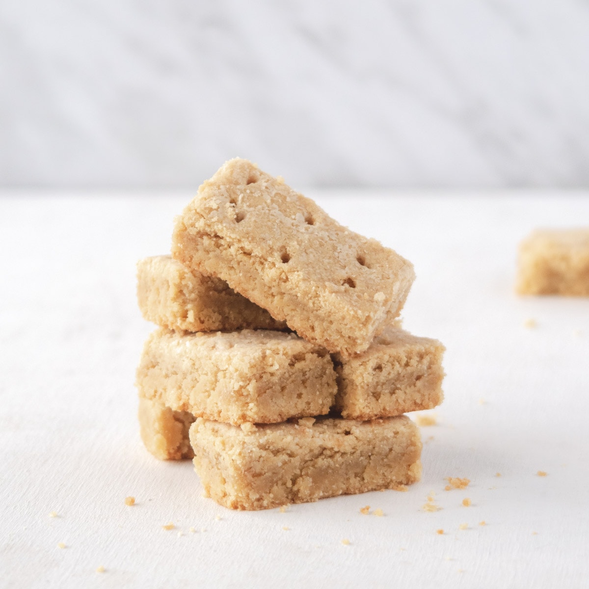 glutenfree shortbreads on a white background