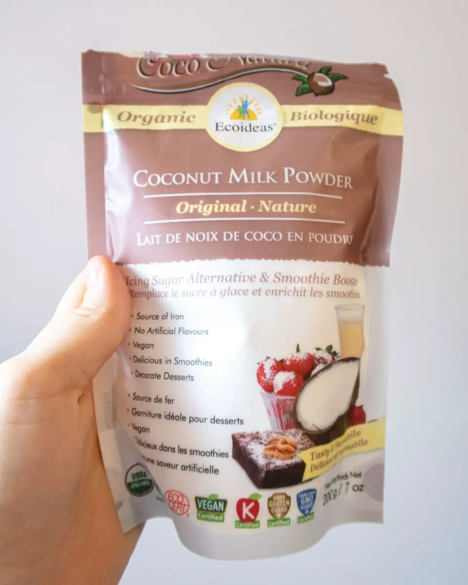 coconut milk powder bag