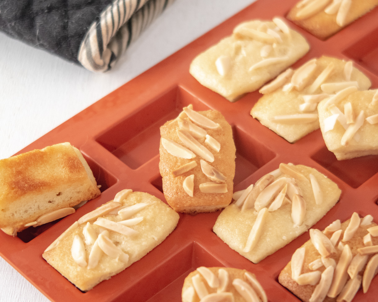 Go for gold when you play around with this financiers recipe